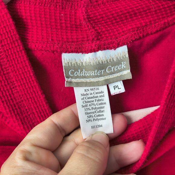 Coldwater Creek Red Vintage Sweater Y2K PL - Picture 4 of 6